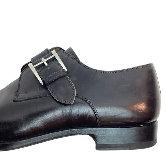 Magnanni Marco ll Mens 8M Leather Monk Strap Dress Shoes Black Made in Spain main image 6